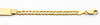 5.0mm Mens Concave Curb 14K Yellow Gold  ID  Bracelet