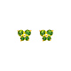 Butterfly Birthstone Color CZ Stud Earrings in 14K Yellow Gold thumb 0