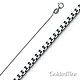 0.5mm 14K White Gold Solid Box Link Chain Necklace 16-22in thumb 0