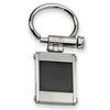 Stainless Steel Black Carbon Fiber Key Ring