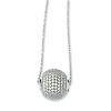 Elliot Skye Sterling Silver Micro Pave CZ Round Ball Charm Necklace