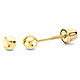 3mm Solid Gold Ball Stud Earrings in 14K Yellow Gold thumb 0