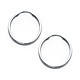 Polished Endless Small Hoop Earrings - 14K White Gold 1.5mm x 0.67 inch thumb 0