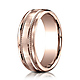 7.5mm Dual Rope Benchmark Wedding Band with Satin Finish in 14K Rose Gold thumb 0