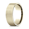 8mm Satin Finish Flat Wedding Band by Benchmark Rings in 14K Yellow Gold