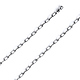 4mm 14K White Gold Solid Hollow Paper Clip Link Chain Necklace 16-30in thumb 0