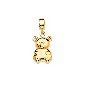 Teddy Bear Pendant in 14K Yellow Gold - Mini