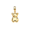 Teddy Bear Pendant in 14K Yellow Gold - Mini