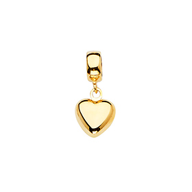 Mini Classic Heart Pendant in 14K Yellow Gold