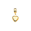 Mini Classic Heart Pendant in 14K Yellow Gold