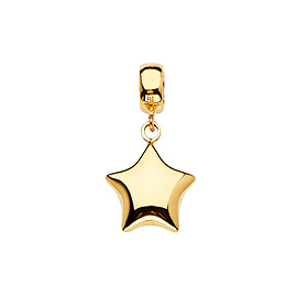 Mini Star Charm Pendant in 14K Yellow Gold