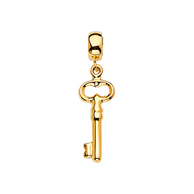 Petite Key Pendant in 14K Yellow Gold
