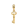 Petite Key Pendant in 14K Yellow Gold