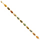 Multicolored Hamsa Evil Eye Charms Bracelet - 14K Yellow Gold 7.5in thumb 1