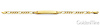 5mm 14K Yellow Gold Figaro Link Rectangle ID Bracelet thumb 1