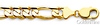 Men's 12mm 14K Yellow Gold Solid Figaro Link Chain Necklace 24-30in thumb 1