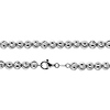 6mm Solid 10K White Gold Men's Moon Cut Chain Necklace 24-40in thumb 0
