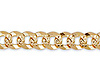 6mm 14K Yellow Gold Solid Men's Pave Concave Curb Cuban Link Chain Necklace 20-26in thumb 1
