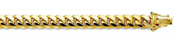 7mm Men's 14K Yellow Gold Miami Cuban Link Bracelet Slide 1