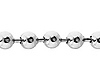 4mm Solid 14K White Gold Ball Link Chain Necklace 16-30in thumb 1