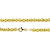 6mm Solid 10K Yellow Gold Solid Moon Cut Chain Necklace 30-40in thumb 0