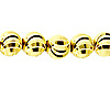 6mm Solid 10K Yellow Gold Solid Moon Cut Chain Necklace 30-40in thumb 1
