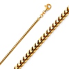 2mm 18K Yellow Gold Solid Franco Chain Necklace 18-30in thumb 0
