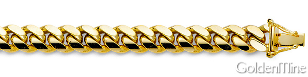 8.5mm 14K Yellow Gold Men's Miami Cuban Link Chain Bracelet 8.5in Slide 1