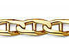 6.5mm 14K Yellow Gold Solid Men's Fancy Handmade Mariner Chain Bracelet 8.5in thumb 1