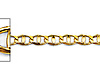 2.6mm 14K Yellow Gold Solid Concave Diamond-Cut Mariner Chain Necklace - Light 16-24in thumb 1