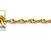 1.5mm 14K Yellow Diamond-Cut Gold Solid Rope Chain Necklace 16-24in thumb 1