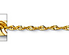 1mm 14K Yellow Gold Solid Diamond-Cut Rope Chain Necklace 16-24in thumb 1