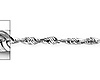 1.5mm 14K White Gold Solid Diamond-Cut Rope Chain Necklace 16-24in thumb 1