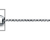 1.2mm 14K White Gold Solid Diamond-Cut Angled Rolo Cable Chain Necklace 16-22in thumb 1
