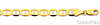6.5mm 14K Yellow Gold Solid Men's Flat Mariner Chain Necklace 20-26in thumb 1