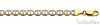 5.5mm 14K Two-Tone Gold Solid Men's White Pave Flat Mariner Chain Necklace 20-24in thumb 1