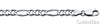 6mm 18K White Gold Solid Men's Figaro Link Chain Necklace 20-30in thumb 1