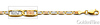 3.3mm 14K Tricolor Gold Solid Pave Valentino Chain Necklace 18-24in thumb 1