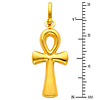 Extra Small Ankh Cross Pendant in 14K Yellow Gold thumb 1