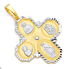 Dagmar 14K Two-Tone Gold Four-Way Cross Religious Pendant thumb 0