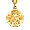 Mini Saint Benedict Pendant in 14K Yellow Gold thumb 1
