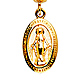 Mini Virgin Mary With Open Arms Charm Pendant in 14K Yellow Gold thumb 1