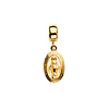 Mini Virgin Mary With Open Arms Charm Pendant in 14K Yellow Gold thumb 0