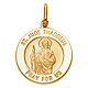 St. Jude Thaddeus Round Medal Pendant in 14K Yellow Gold - Petite thumb 1