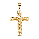 Filigree 14K Yellow Gold Crucifix Pendant thumb 1