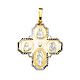 Dagmar 14K Two-Tone Gold Four-Way Cross Religious Pendant thumb 1