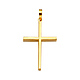 Medium Squared Cross Pendant in 14K Yellow Gold - Classic thumb 1