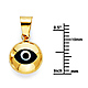 Round Evil Eye Charm Pendant - Mini thumb 1