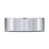 8mm Satin Finish Flat Wedding Band by Benchmark Rings in 14K White Gold thumb 1