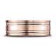 8mm Dual Channel Flat Wedding Band by Benchmark Rings in 14K Rose Gold thumb 1